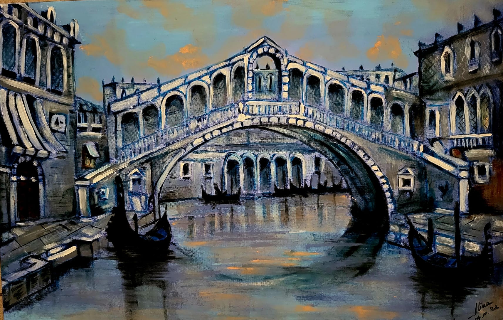 ArteDiAlina.com painting: Blue Venice